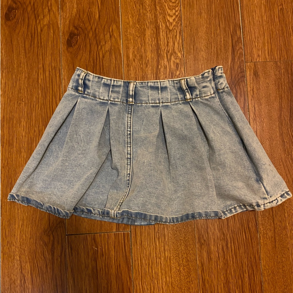 y2k denim mini skirt